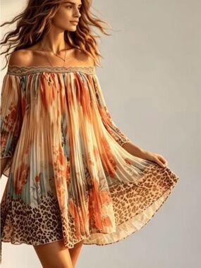 Drop off shoulder dress Turkish Design and , Fabric